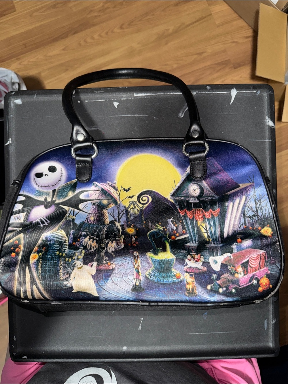 Bradford Exchange Nightmare Before Christmas Scene Handbag